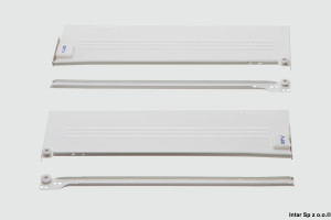 Komplet - Szuflada METALBOX, MP-118450-10, H-118 mm, L-450 mm, Bia艂y, PRESTIGE, GTV