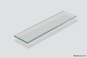 Szklany element dekoracyjny MERIVOBOX, Bok, ZE4M360G, L-450 mm, Wys. E, Szkło przezroczyste, BLUM