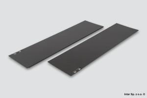 Metalowy element dekoracyjny LEGRABOX, Bok, 770C650ASGCZ, L-650 mm, Wys. C, R+L, Czarny carbon/Carbon look, BLUM