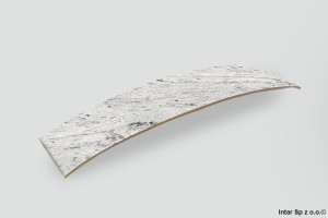Obrzeże laminowane do blatu, K371 Granit Valley Biały PH, Szer. 42mm, Dł. 411cm, KRONOSPAN 