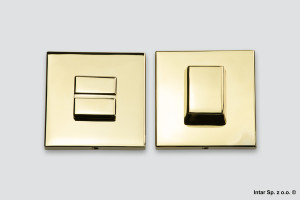 Rozeta kwadratowa, 49-0171, R67F, WC, Złoty, VDS