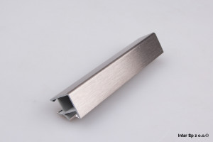 Narożnik do cokołu, Zewnętrzny/Wewnętrzny, 36132509, Kąt 90 stopni, H-150 mm, 509 Stalowy szczotkowany, UNION PLAST